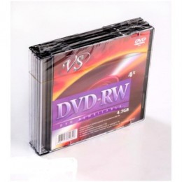 DVD-RW VS 4.7Gb 4x Slim Case, 1 ШТУКА