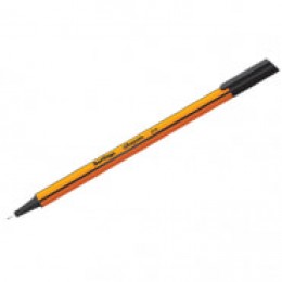 Ручка капиллярная 0,4мм черная BERLINGO 'Rapido', трехгранная