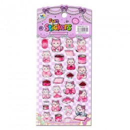 Наклейки 'Котики' 10*22см, Кн738, Гранит