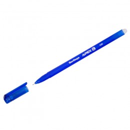 Ручка пиши-стирай гелевая 0,5мм синяя BERLINGO 'Apex E', трехгранная