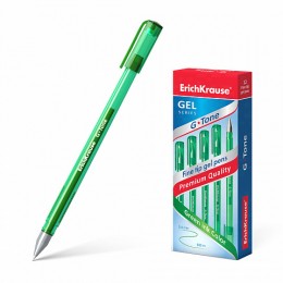 Ручка гелевая 0,5мм зеленая ERICH KRAUSE 'G-Tone', тонированный корпус