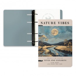 Тетрадь 120л А5 клетка на кольцах 'JANE. Nature Vibes' ЭКСМО