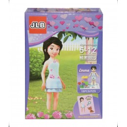 Конструктор типа LEGO 'Эмма' пластик, 15 деталей, 5-12 лет