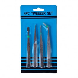 Набор пинцетов 4 шт. для декоративных работ