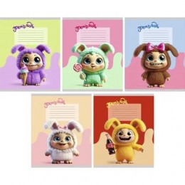 Тетрадь 18л клетка 'Улыбашки' ЭКСМО