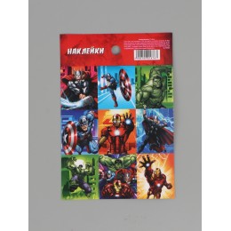 Наклейки 'Супергерои' 11*15,5см, бумажные