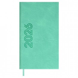 Еженедельник 2026г. 85*145мм 64л. мятный 'Лозанж' ESCALADA, кожзам