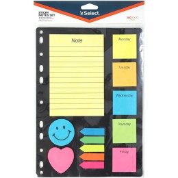 Набор блоков клейких, 13 дизайнов по 20 листов, ассорти, VSelect