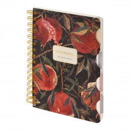 Записная книжка А5 120л 'Art Journal. Гранат' Bruno Viscon, с разделителями, гребень