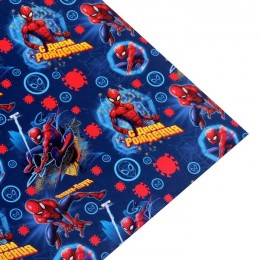 Бумага упаковочная глянцевая 'С Днем Рождения! Человек-паук', 70*100 см, Человек-паук 