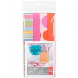 Набор бумаги тишью Werola 'Flower Power', 50*76см, 4 листа, 17г/м2, ассорти, пакет, европодвес