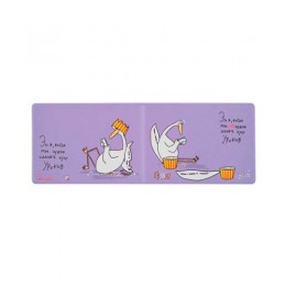 Обложка для студенческого билета 'Гуси фиолетовый' 78*216мм, ПВХ