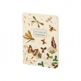 Блокнот А6 60л линия 'Бабочки. Стрекозы' Bruno Visconti, экокожа