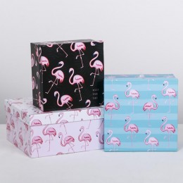 Коробка подарочная «Фламинго»
