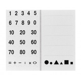 Касса цифр А4 20 листов 'Буратино' Полиграф, картон хром-эрзац