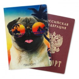 Обложка для паспорта 'Мопс'