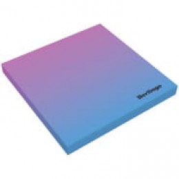 Блок клейкий 75*75мм 50л розовый/голубой градиент BERLINGO 'Ultra Sticky.Radiance'