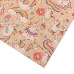 Бумага упаковочная крафтовая «Исполнения желаний», 70*100 см