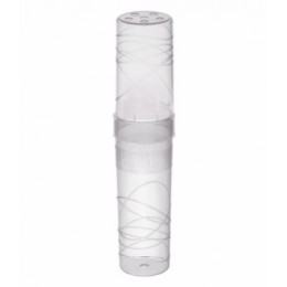 Пенал-тубус пластмассовый СТАММ 'Cristal', прозрачный