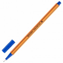 Ручка капиллярная 0,4мм синяя BRAUBERG 'Fine 040', шестигранная