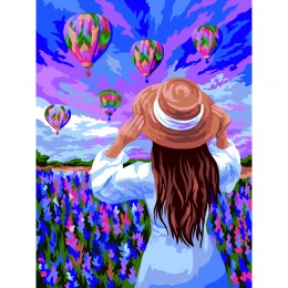 Картина по номерам 'Воздушные шары' ТРИ СОВЫ, 30*40см, с акриловыми красками, картон