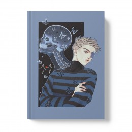 Записная книжка А5 128л клетка 'Asterdis' ЭКСМО, интегральный переплет, матовая ламинация soft-touch