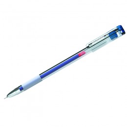 Ручка гелевая 0,5мм синяя BERLINGO 'Standard', грип, игольчатый стержень