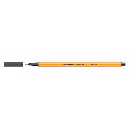 Ручка капиллярная 0,4мм темно-серая холодная STABILO 'Point'
