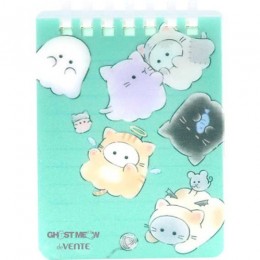 Блокнот А7 80л, гребень, 'Ghost Meow' deVENTE, пластик.обложка, 2350502 