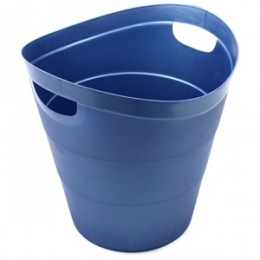 Корзина для бумаг 14л синяя 2002 (290*190*300мм) ЮНИОПТ