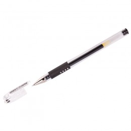 Ручка гелевая 0,5мм черная PILOT 'G-1 Grip', грип, прозр. корпус, линия 0,3мм