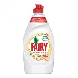 Средство для мытья посуды Fairy 'Нежные руки. Ромашка и витамин Е', 450мл/уценка3