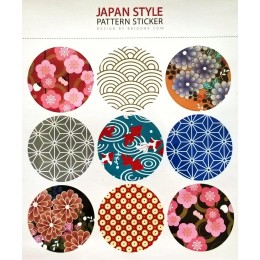 Наклейки 'Японский стиль', 9шт на листе