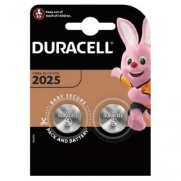 Батарейки DURACELL Lithium, CR2025, литиевые, КОМПЛЕКТ 2 шт, в блистере