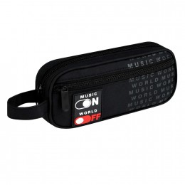 Пенал-косметичка 20*9*3,5см 'Фразы с характером', полиэстер, внешний карман, ФЕНИКС+