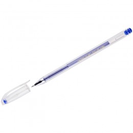 Ручка гелевая 0,5мм синяя CROWN 'Hi-Jell'