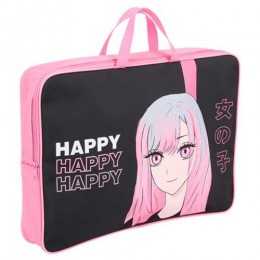 Сумка-планшет КОКОС 'Happy Anime'А3, на молнии, ткань