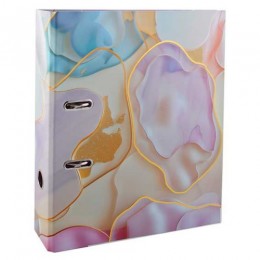 Папка-регистратор 7,5см с рисунком Fiorenzo 'Пастельный флюид', ламинированный картон