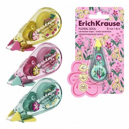 Корректор-лента 5мм*6м ERICH KRAUSE 'Floral Soul'