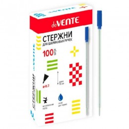 Стержень шариковый синий 115мм 0,7мм deVENTE металл, поворотный