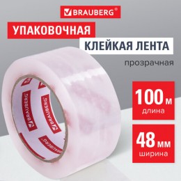 Клейкая лента 48мм*100м прозрачная 45мкм BRAUBERG ORIGINAL