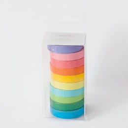 Скотч декоративный 'Rainbow', набор из 10 шт, бумага, 0,75 см х 5 м CREATIVEBOX