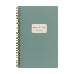 Тетрадь 60л А5 клетка, гребень, 'Monocolor. Фисташковый моранди', Bruno Visconti
