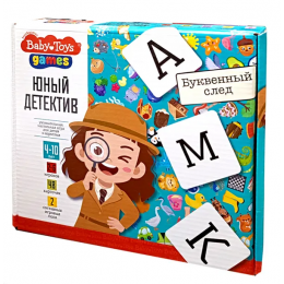 Игра настольная 'Юный детектив.Буквенный след' 48 карточек, Десятое королевство