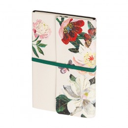 Ежедневник А5 96л 'Флора. Пионы' Bruno Visconti, кожзам, с резинкой