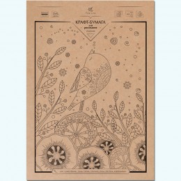 Крафт бумага А3 20л, 125г/м2, для творчества, ПОЛИНОМ