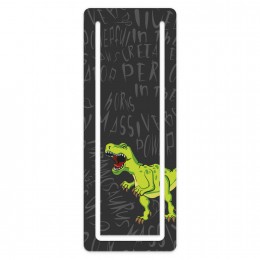 Закладка для книг ФЕНИКС+ 'Динозавр' 5,7*15 см, мелованный картон 320 г/м2, вырубка