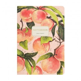 Тетрадь 40л А5 клетка 'Флора. Персики' Bruno Visconti