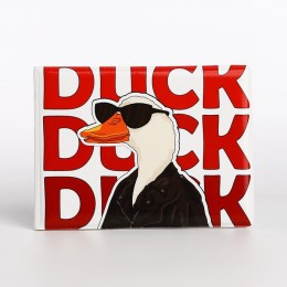 Обложка для студенческого билета 'DUCK' белый, 10,7*0,3*8см