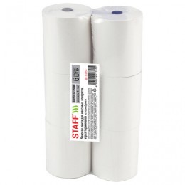 Лента чековая 80*12*50м термо, 44г/м2, STAFF 